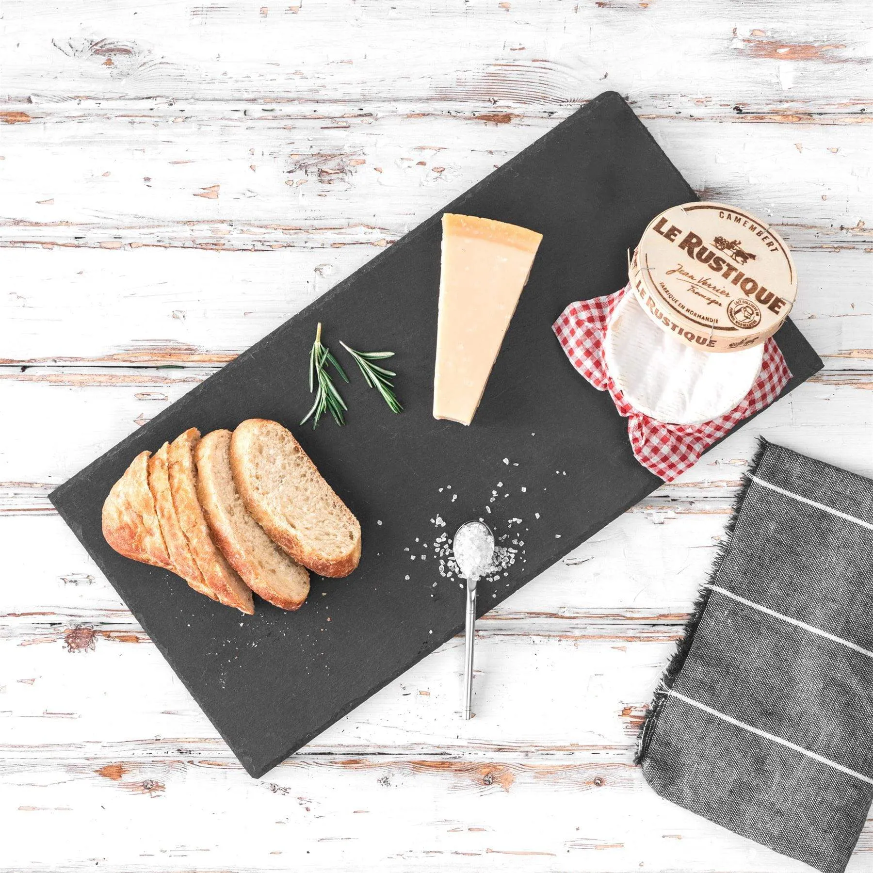 50cm x 25cm Rectangle Slate Serving Platter - By Argon Tableware