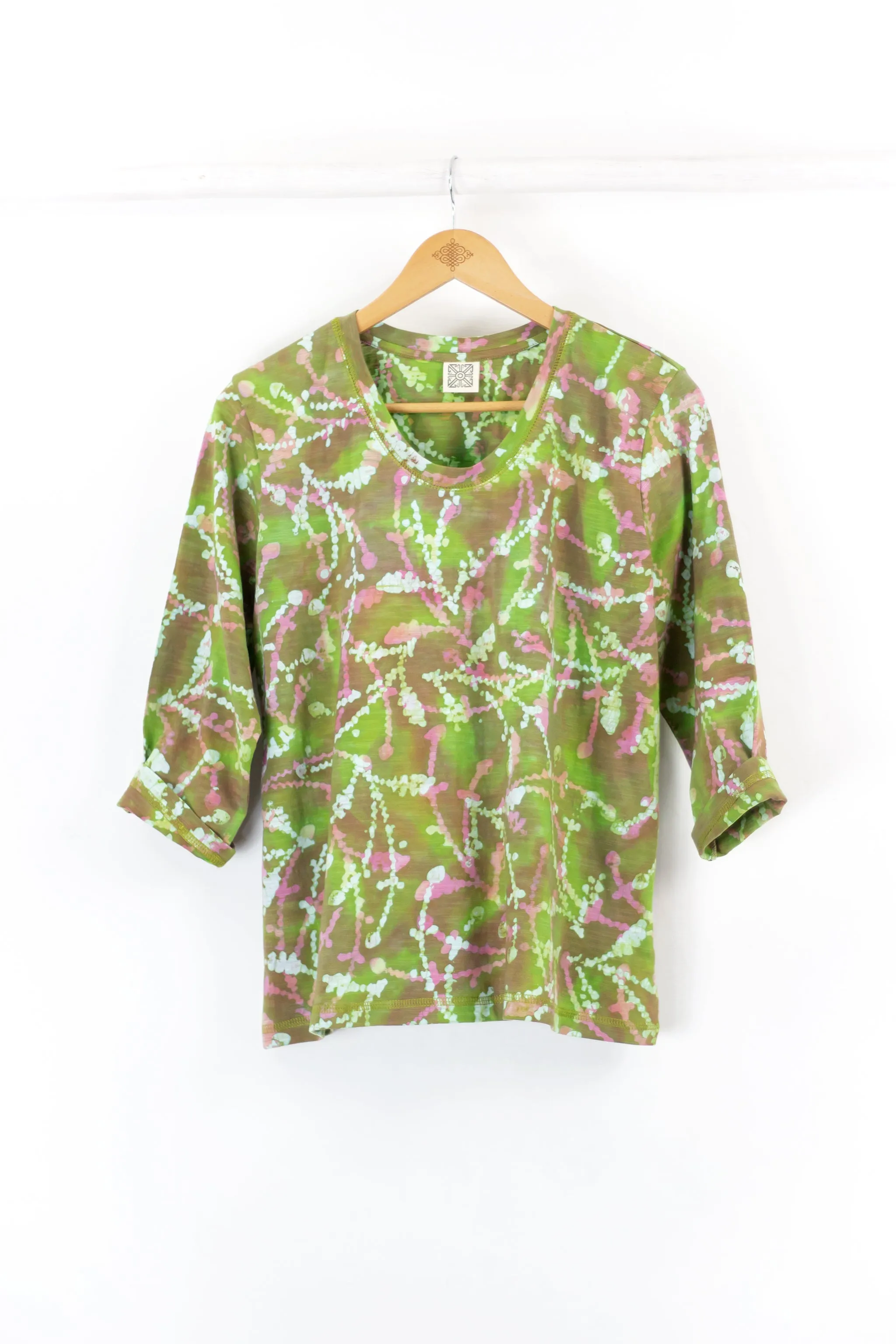 A-Line Tee 1113 - Sprigs MultiVerdi
