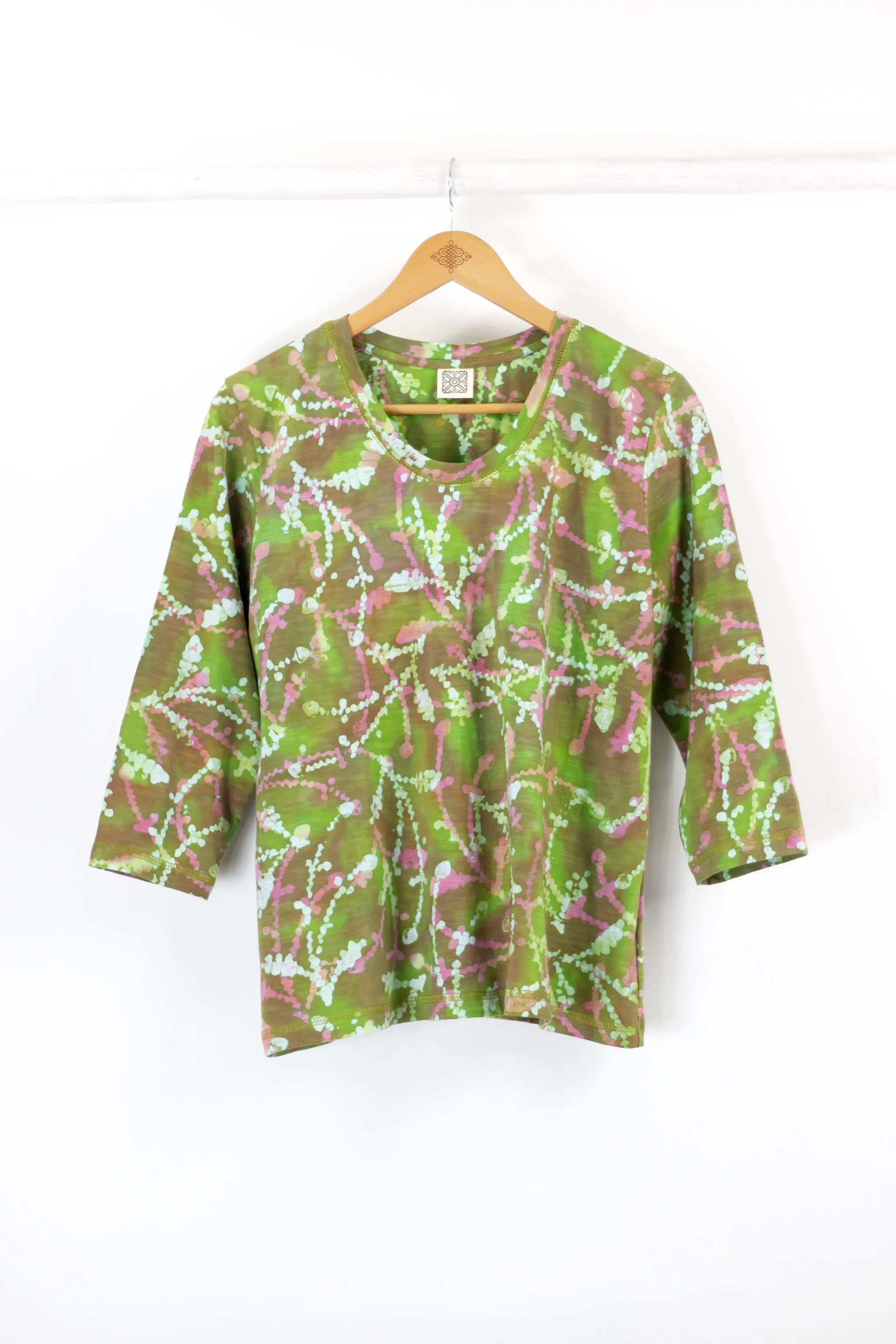 A-Line Tee 1113 - Sprigs MultiVerdi