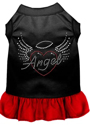 Angel Heart Rhinestone Dress Black With Red Xxl