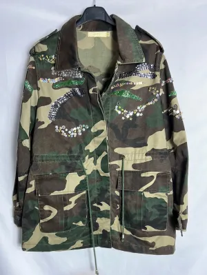 BDBA. Cazadora camuflaje lentejuelas T.s