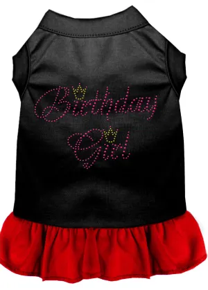 Birthday Girl Rhinestone Dresses Black With Red Xxxl