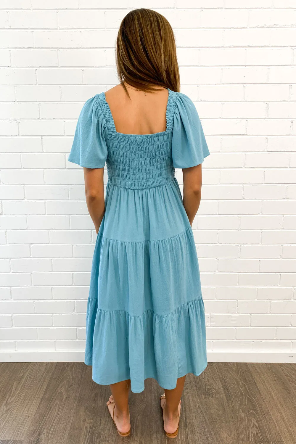 Celestine | Feminine Off-Shoulder Midi Dress