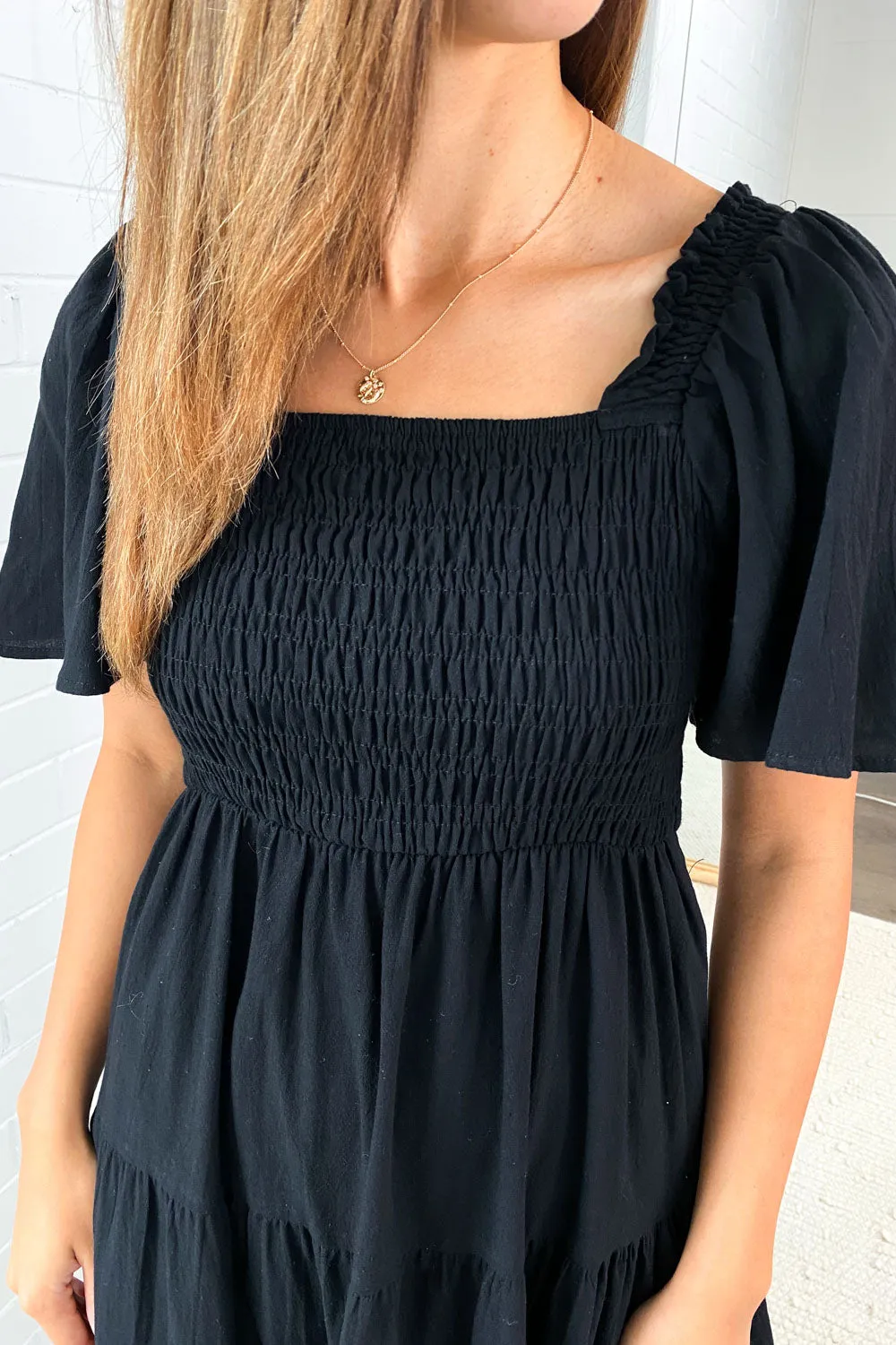 Celestine | Feminine Off-Shoulder Midi Dress