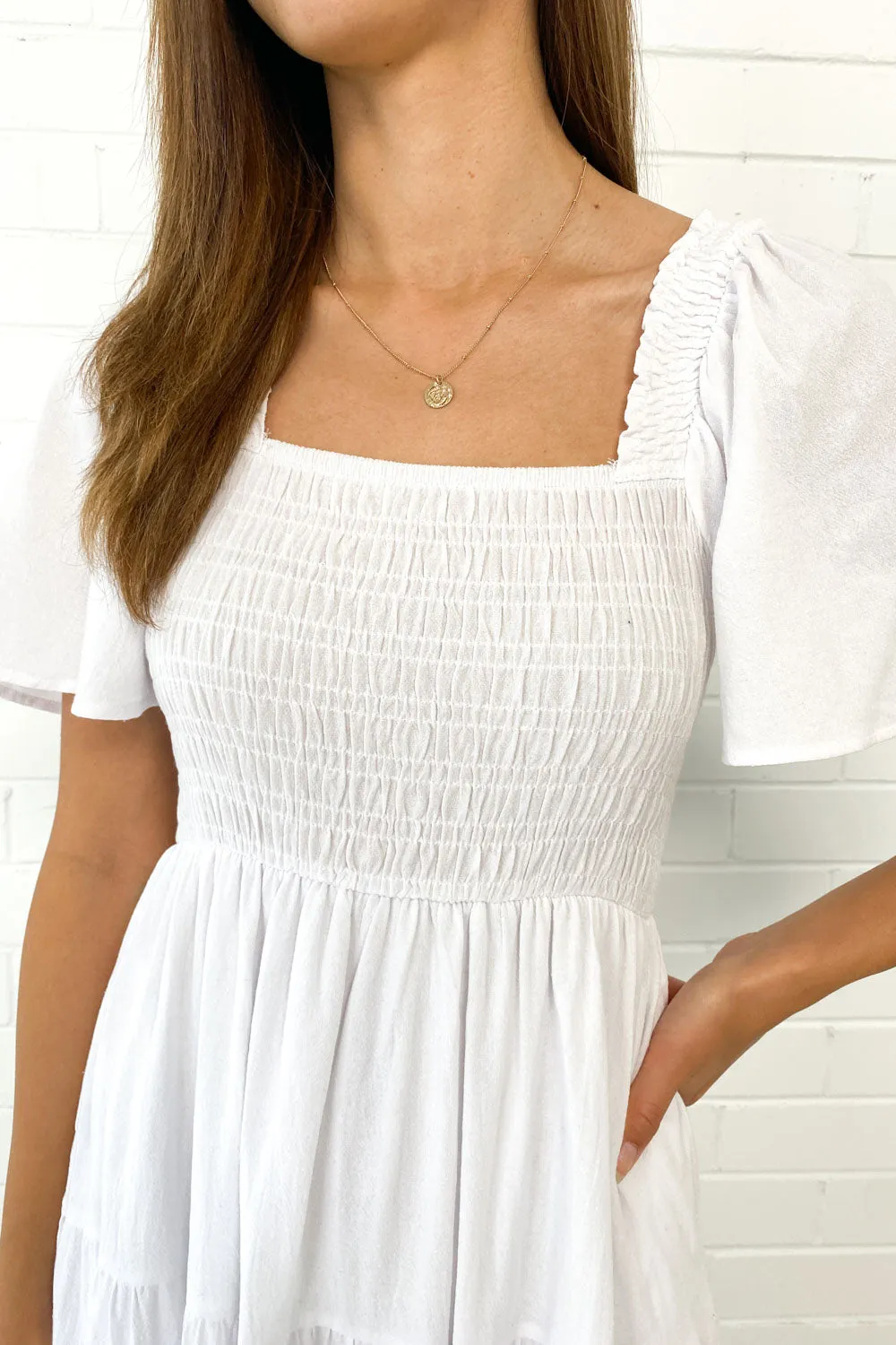 Celestine | Feminine Off-Shoulder Midi Dress
