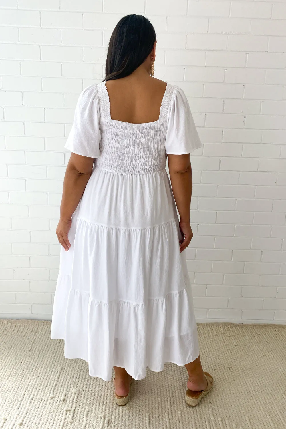Celestine | Feminine Off-Shoulder Midi Dress