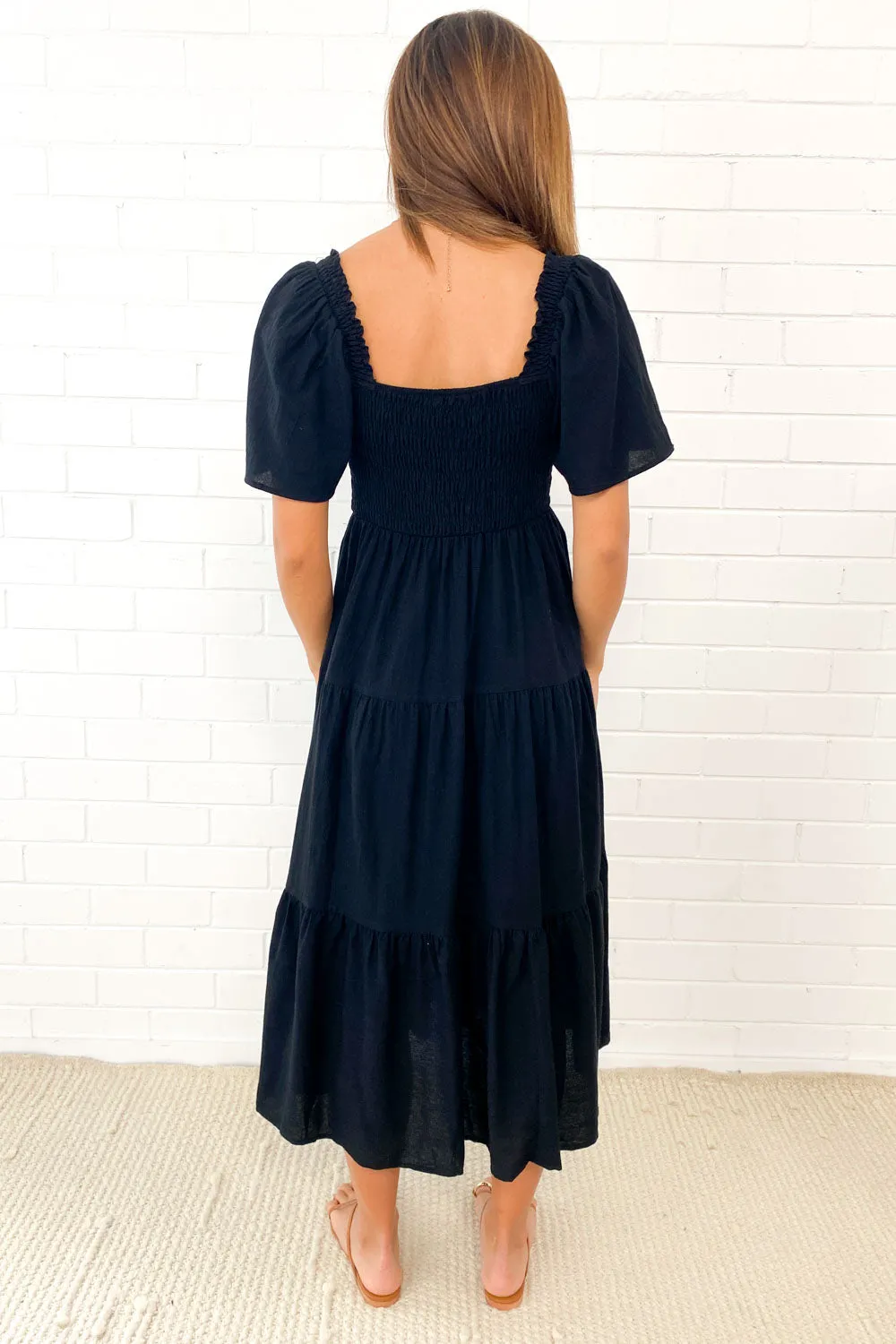Celestine | Feminine Off-Shoulder Midi Dress