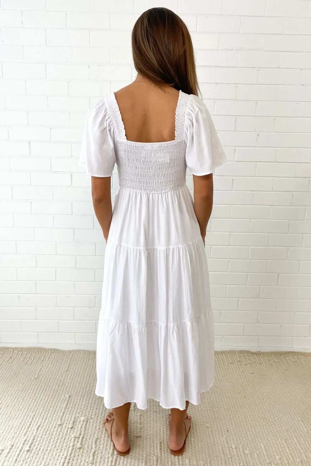 Celestine | Feminine Off-Shoulder Midi Dress