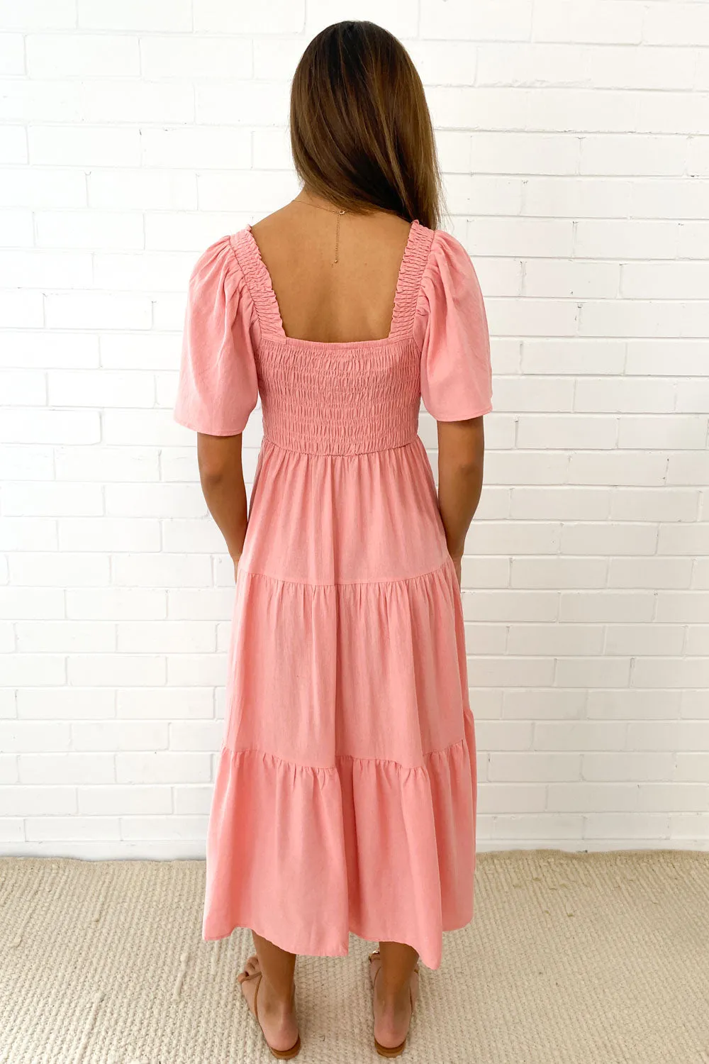 Celestine | Feminine Off-Shoulder Midi Dress