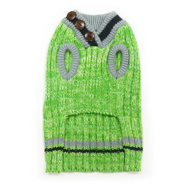 CITY V-NECK SWEATER GREEN
