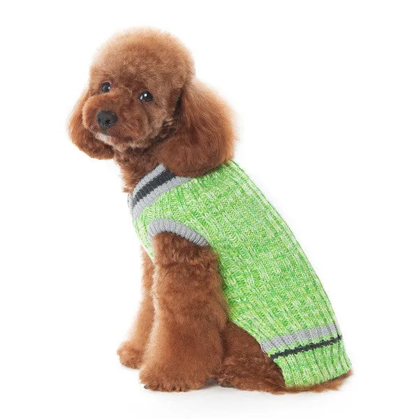 CITY V-NECK SWEATER GREEN