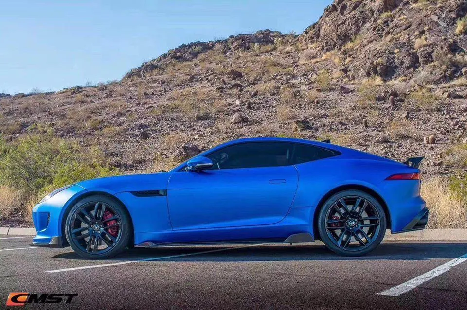 CMST Tuning Side Skirts for Jaguar F-Type SVR R S Base 2014-2020 Carbon Fiber/FRP
