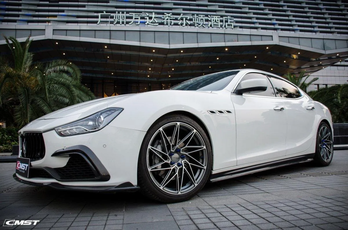 CMST Tuning Side Skirts for Maserati Ghibli 2014-2017 Carbon Fiber / FRP