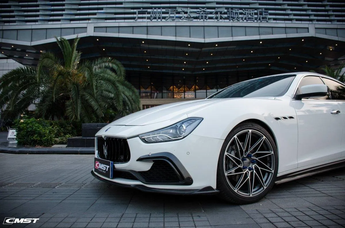 CMST Tuning Side Skirts for Maserati Ghibli 2014-2017 Carbon Fiber / FRP