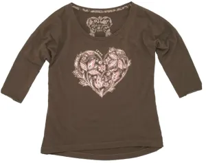 Creamy Dolman Heart T-Shirt by Life is good