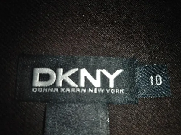 DKNY 70's Peat Color (Brown/Black) Wrap Skirt NWT Size 10 SKU 000180