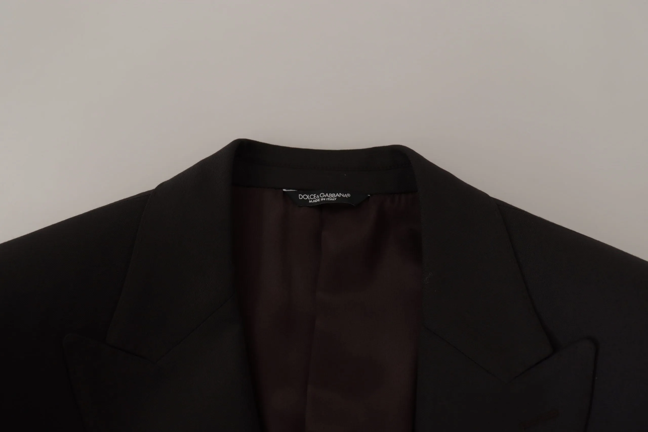 Dolce & Gabbana Elegant Slim Black Wool Blazer Jacket