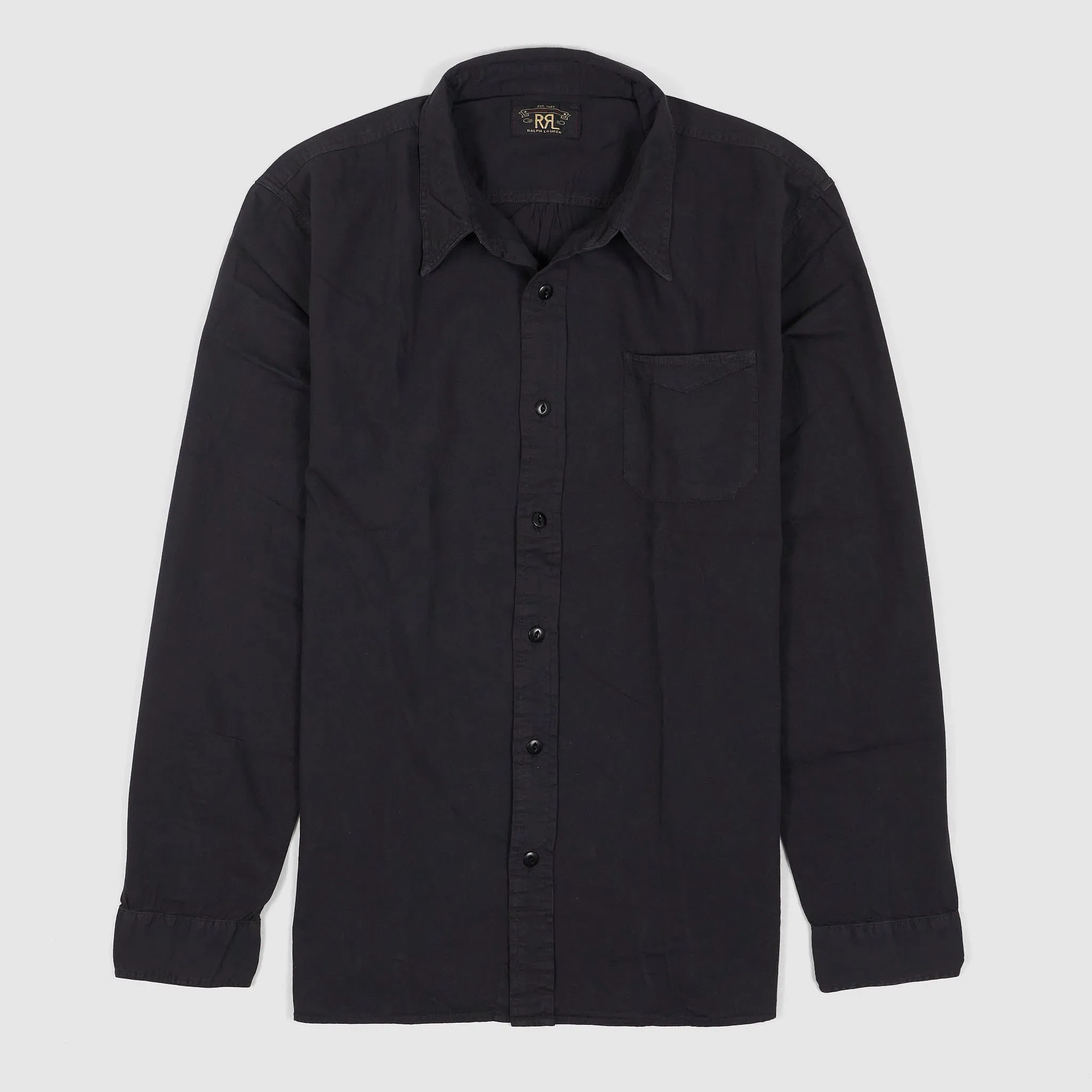 Double RL Garment Dyed Long Sleeve Classic Shirt