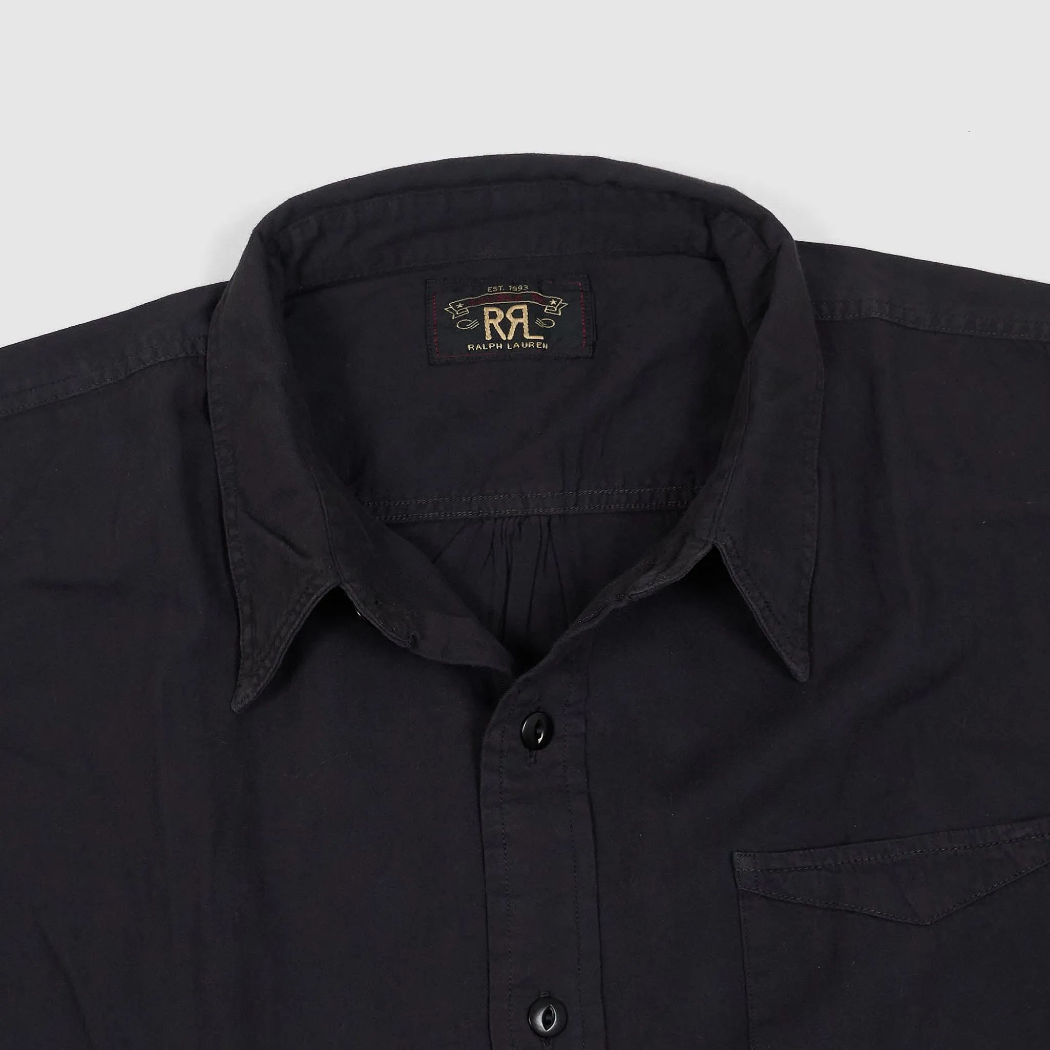 Double RL Garment Dyed Long Sleeve Classic Shirt