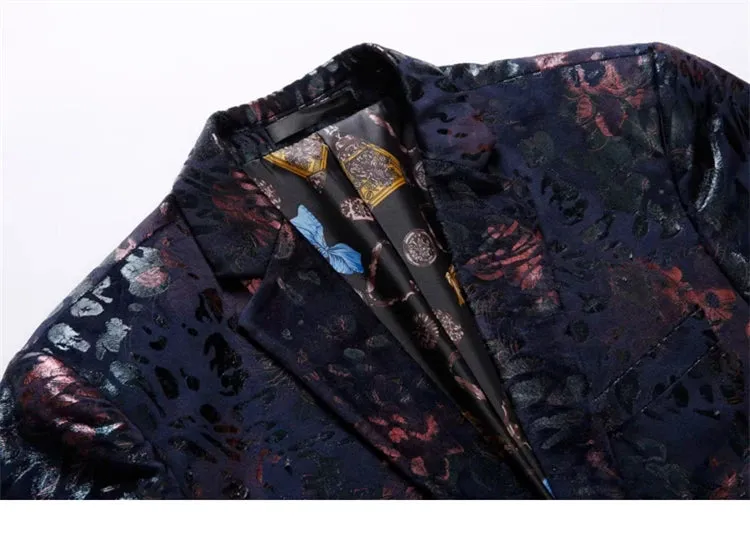 Elegant Bronzing Two Buttons Blazers