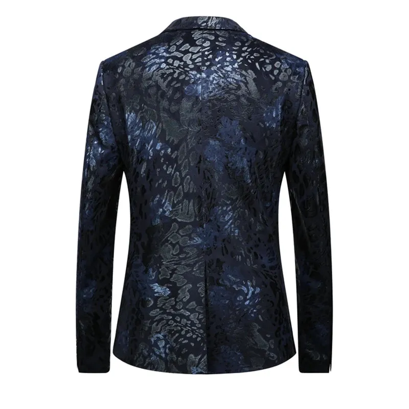 Elegant Bronzing Two Buttons Blazers