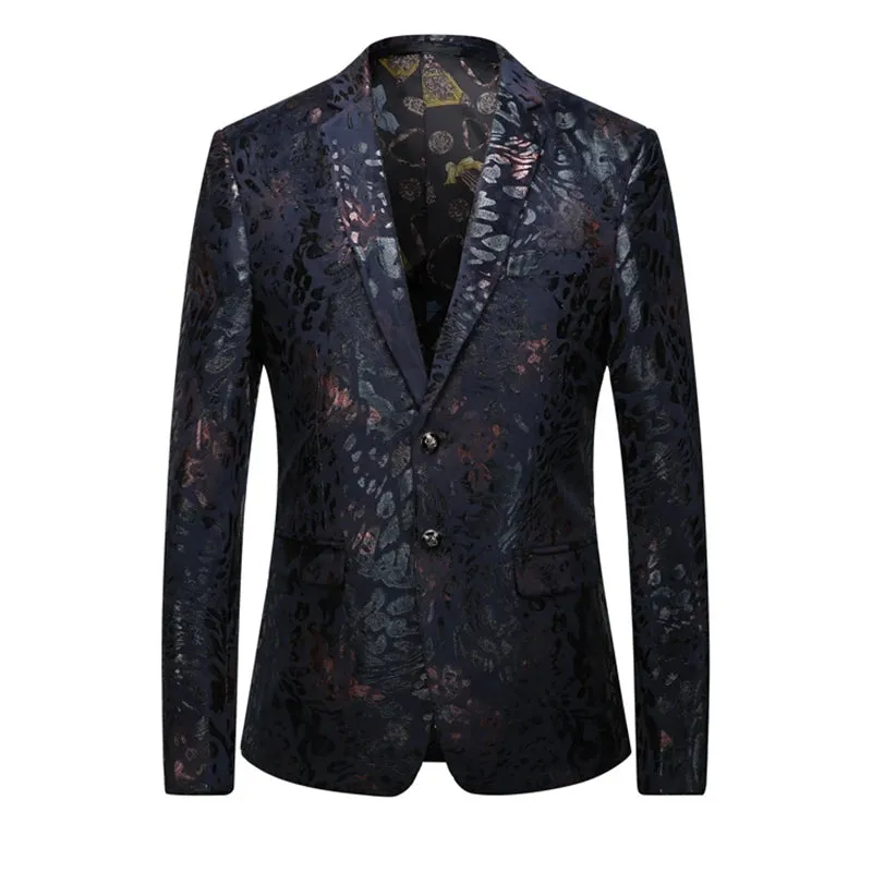 Elegant Bronzing Two Buttons Blazers