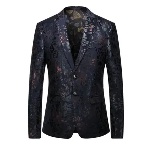 Elegant Bronzing Two Buttons Blazers