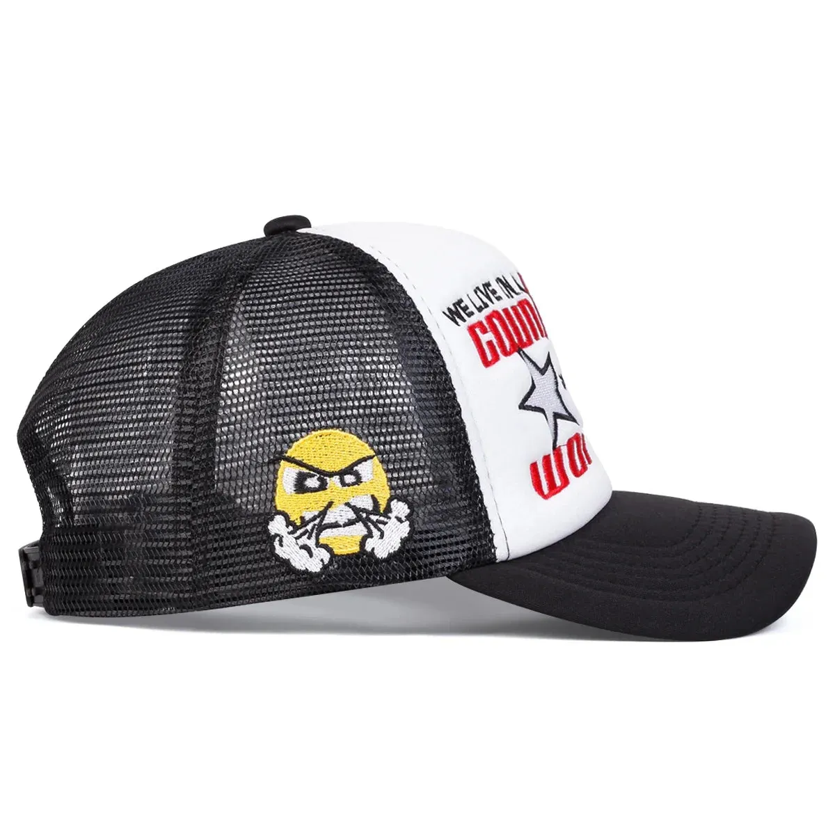 Embroidered Pentagram Baseball Cap Adjustable Sun Hat For Outdoor Wear