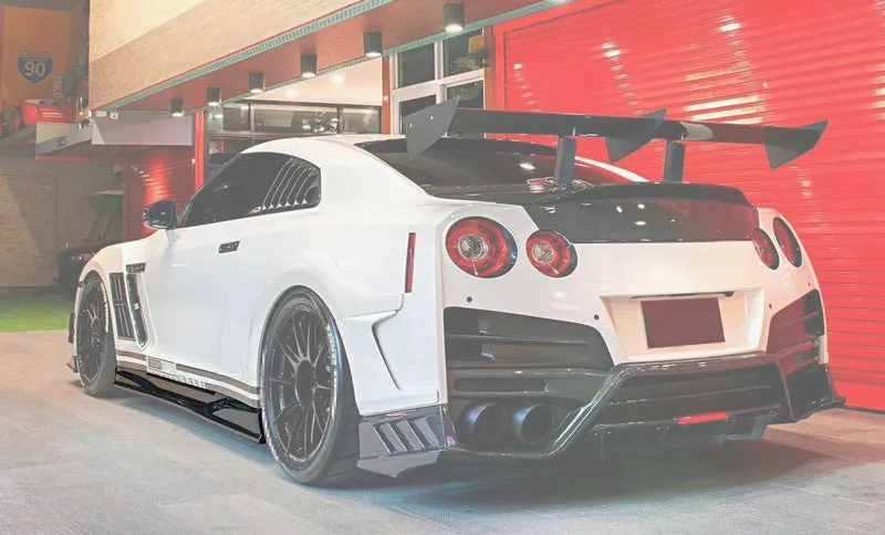 EPR USA TS Style Replacement Side Skirts for Nissan GTR R35 CBA DBA EBA Carbon Fiber / FRP