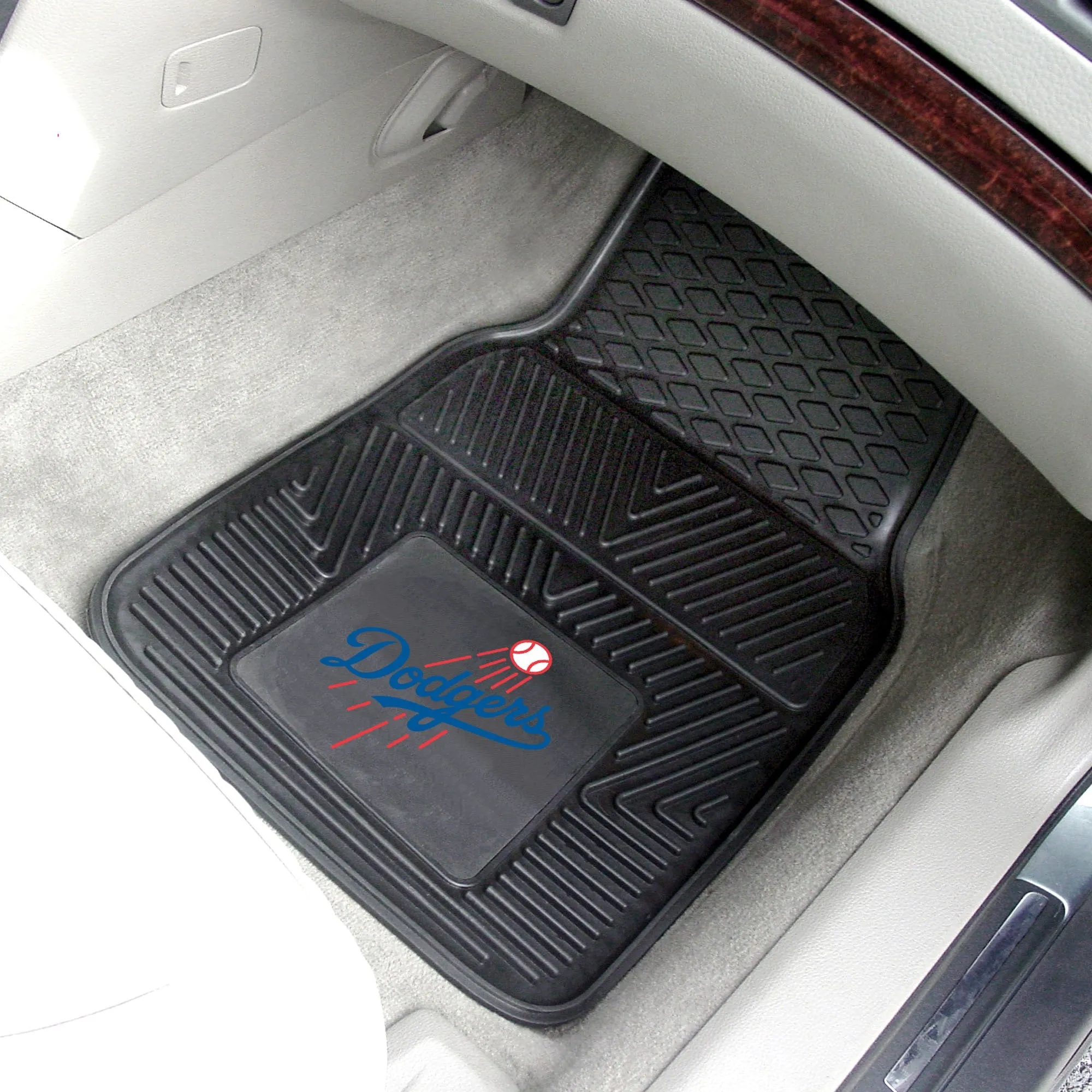 Fanmats Los Angeles Dodgers Heavy Duty Car Mat Set - 2 Pieces
