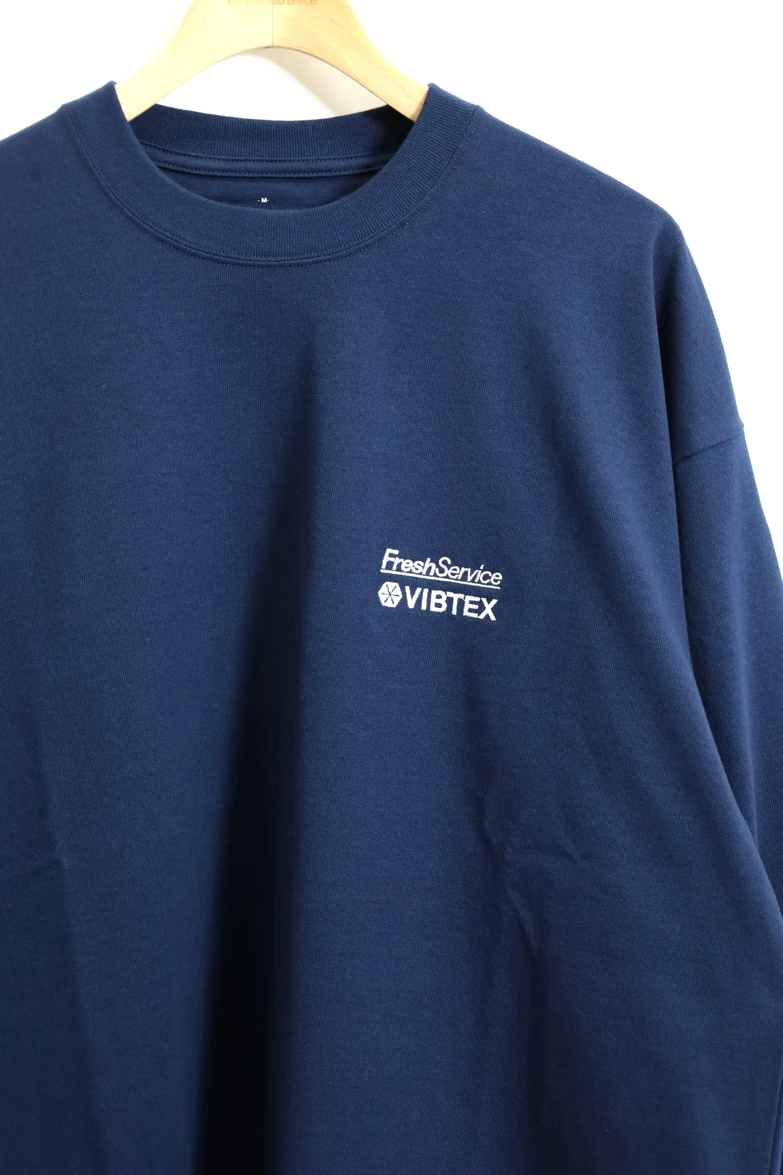 Fresh Service / VIBTEX for FreshService L/S CREW NECK TEE - Navy