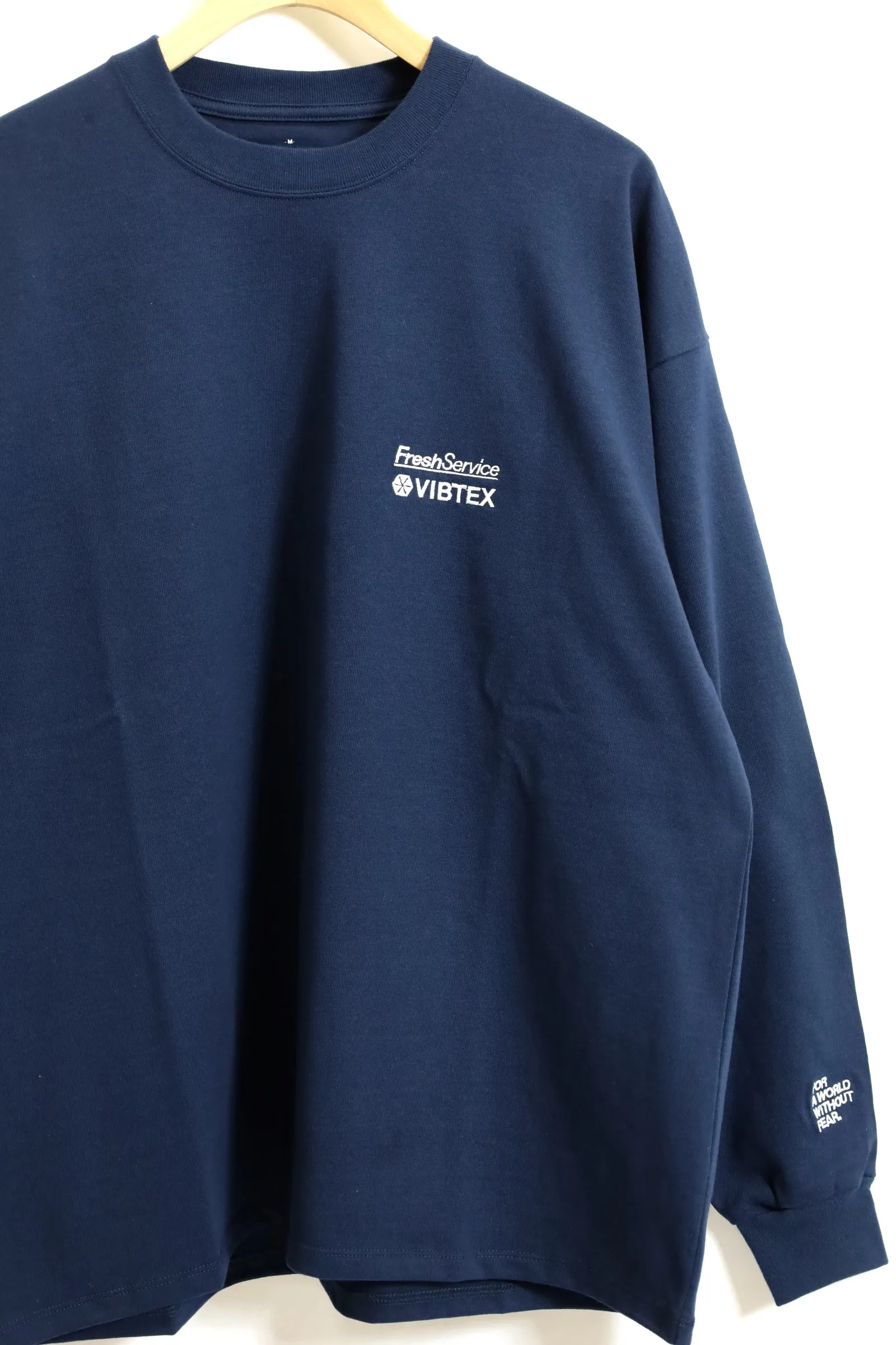 Fresh Service / VIBTEX for FreshService L/S CREW NECK TEE - Navy