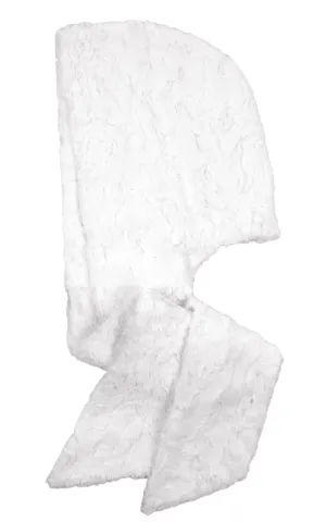 Hoody Scarf - Cuddly Faux Fur in Solid Ivory (One Left!)