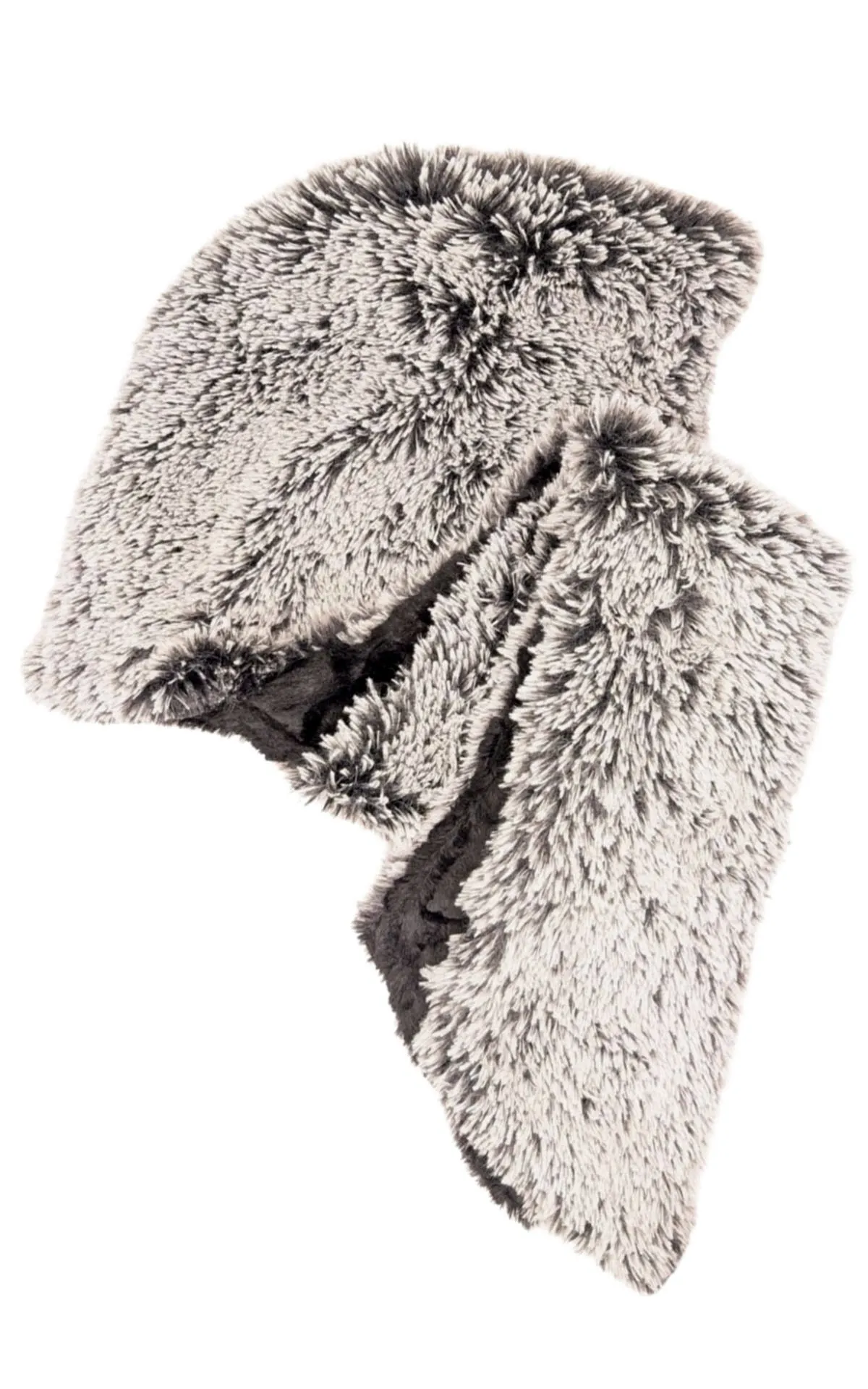 Hoody Scarf - Fox Faux Fur with Cuddly Fur (Foxy Beach and Pearl Fox/Savannah Cat - One Each Left!)