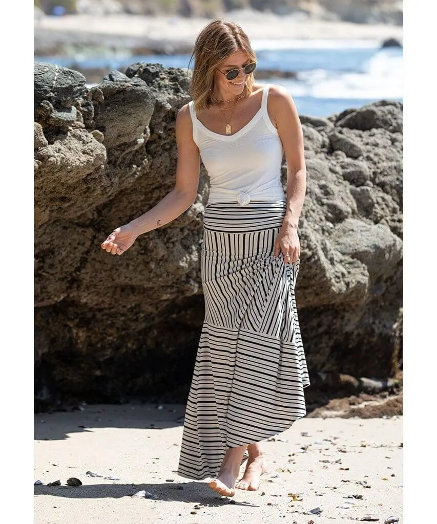 Hotline Stripe Maxi Skirt