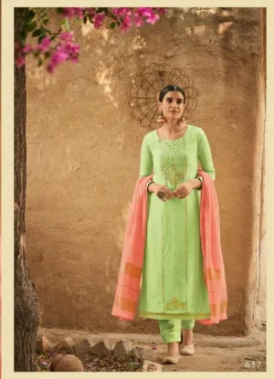 Ibiza Launched Bunai Heavy Silk Minakari Casual Wear Salwar Kameez