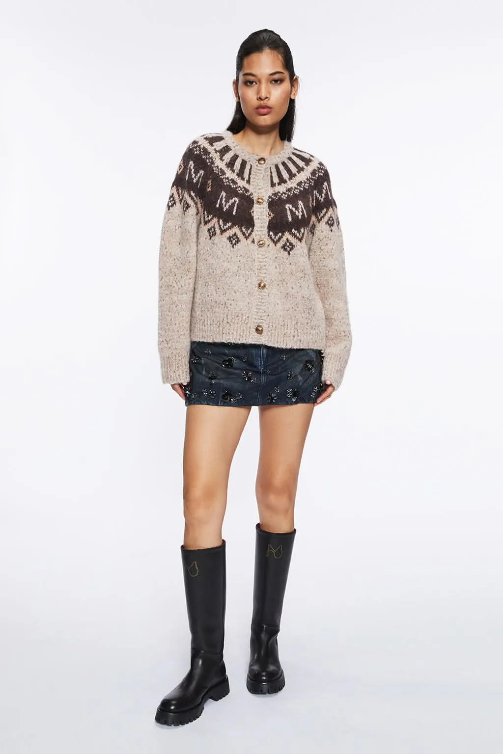 Jacquard Cardigan