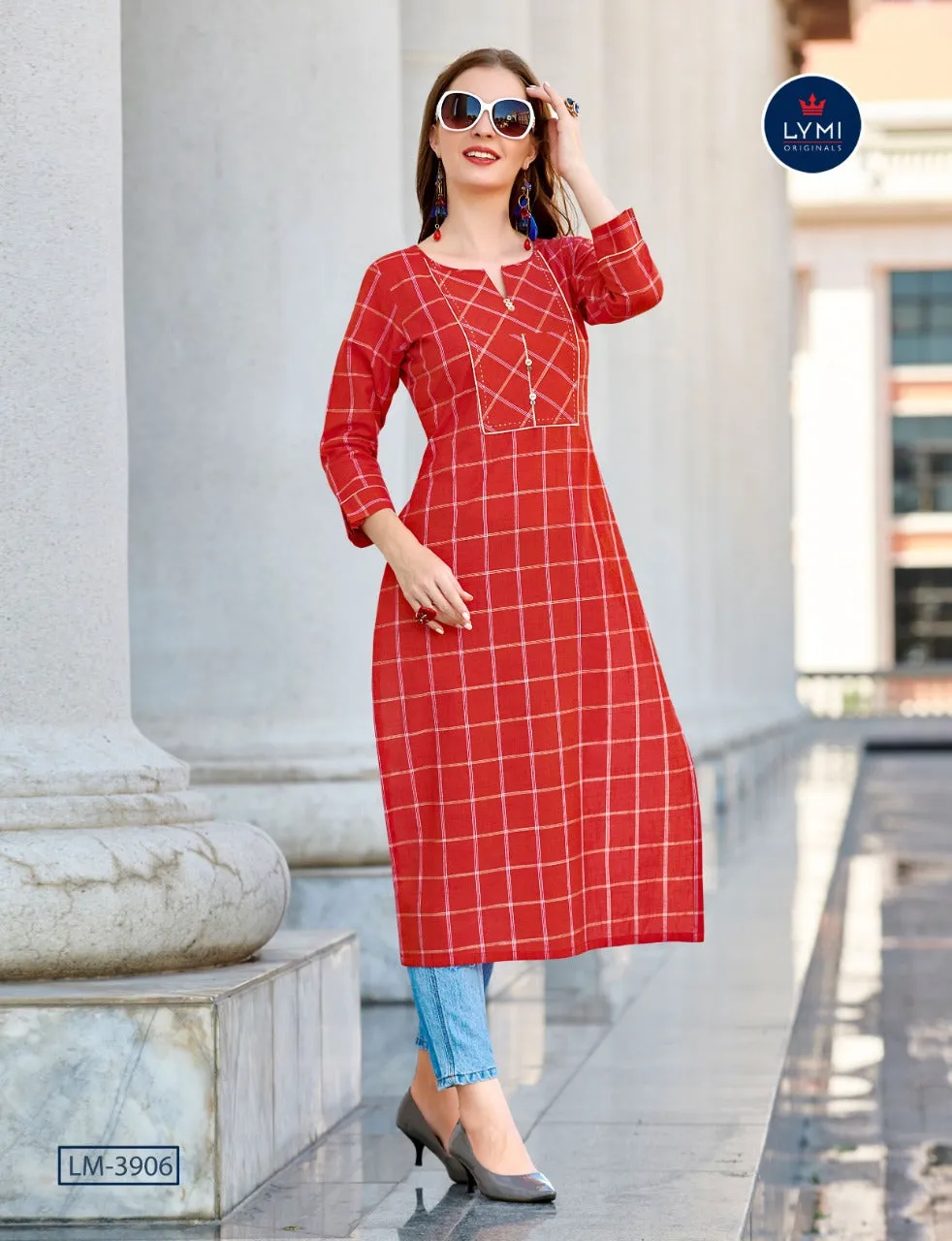 Kessi Fabrics Lymi Presents Grass Cotton Casual Wear Kurtis Collection