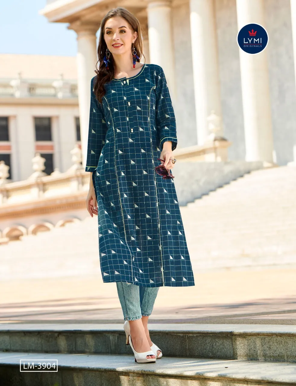 Kessi Fabrics Lymi Presents Grass Cotton Casual Wear Kurtis Collection
