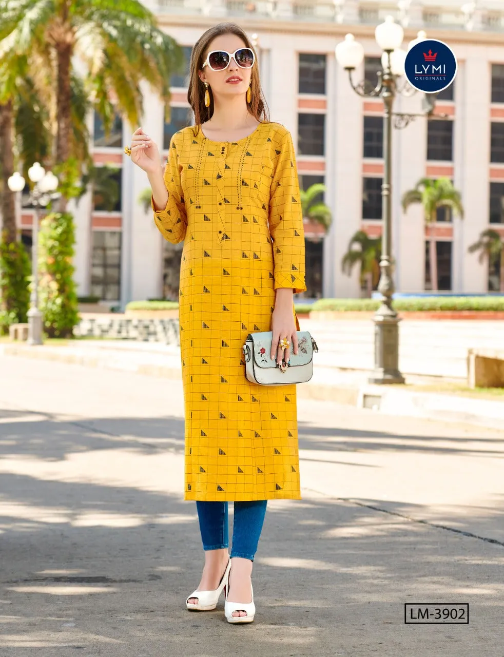 Kessi Fabrics Lymi Presents Grass Cotton Casual Wear Kurtis Collection
