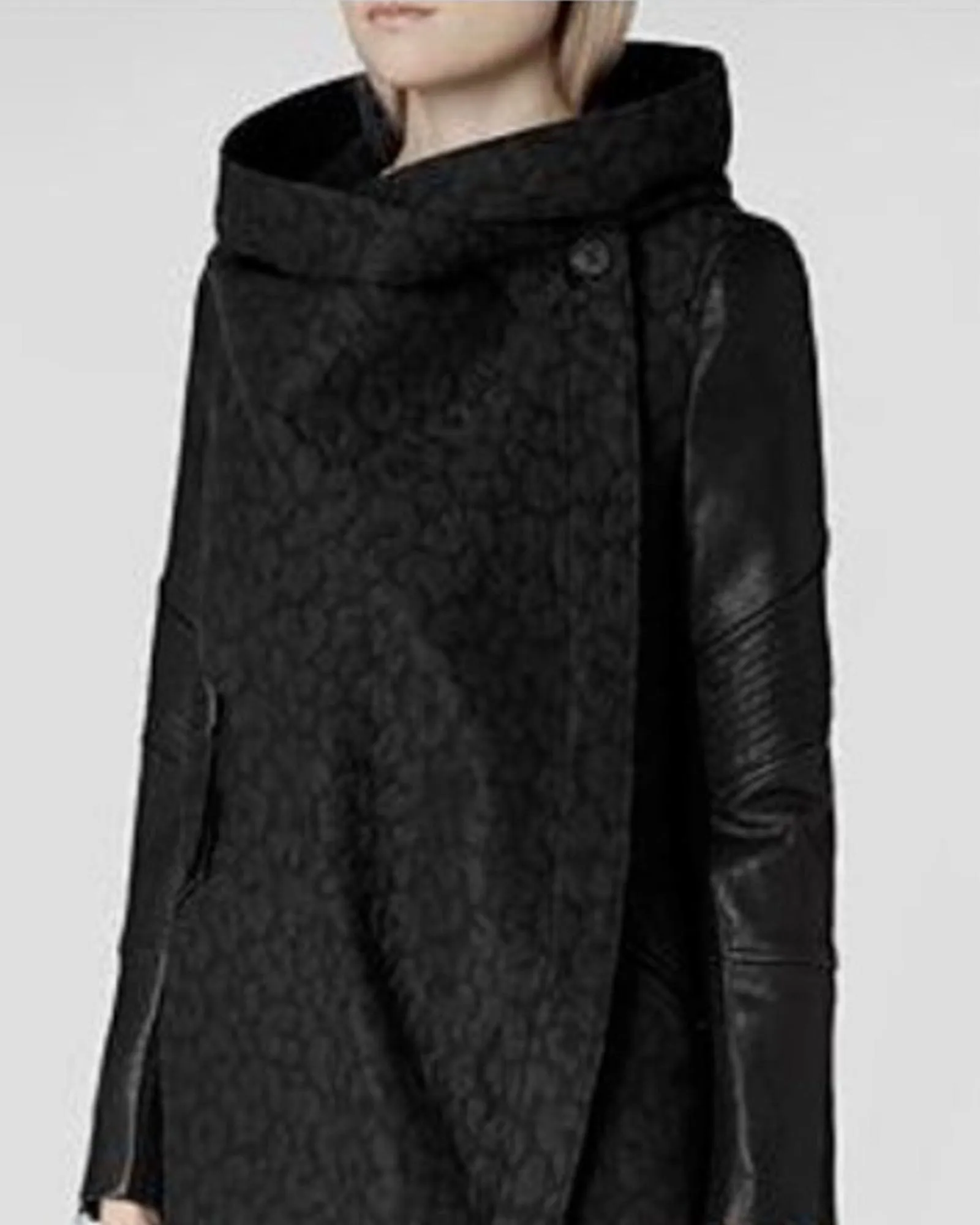 Leopard Print Jacquard Parka