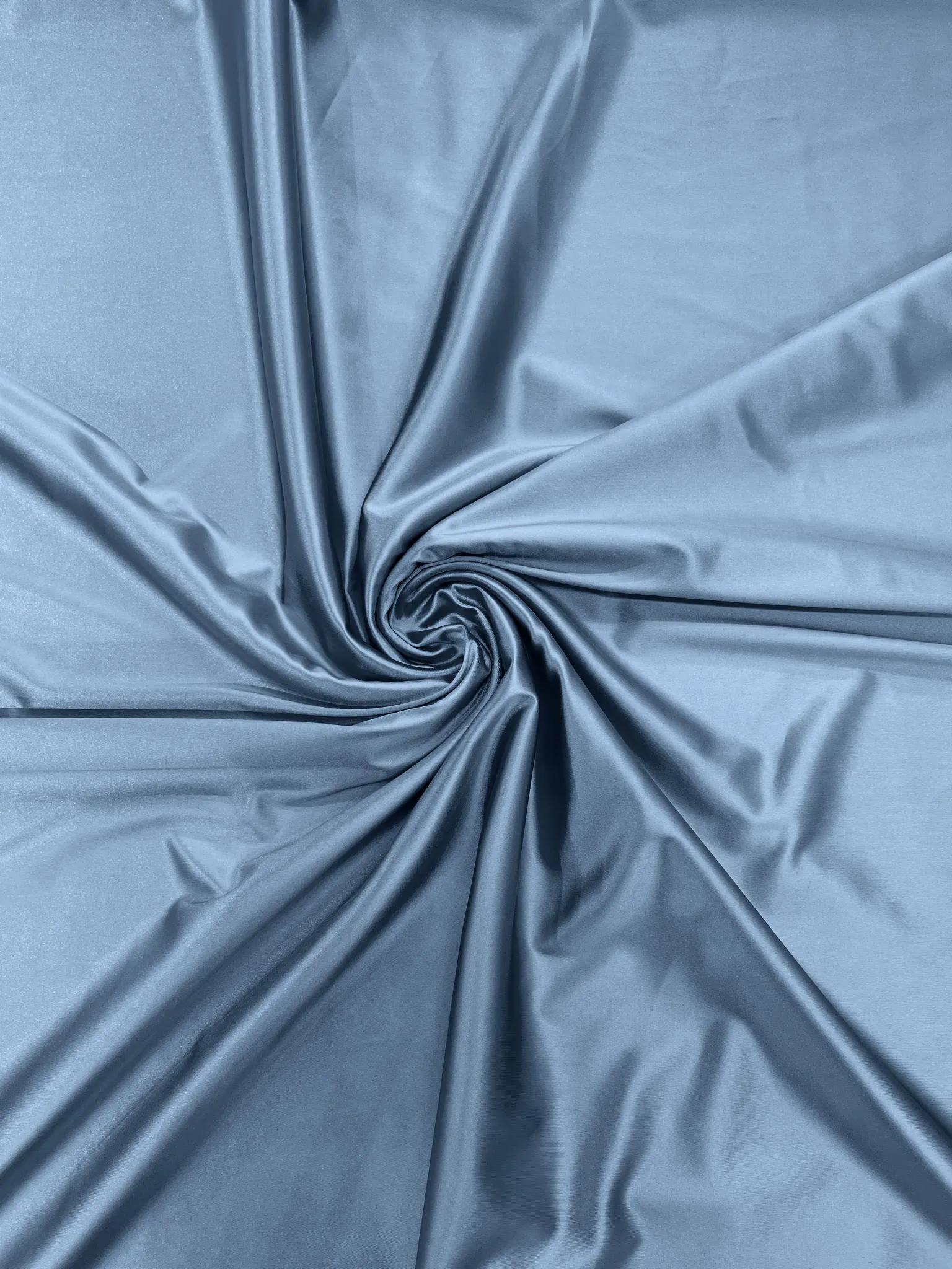 Light Blue Luxury Shiny Satin Stretch Spandex Fabric / Prom / Wedding / Cosplays