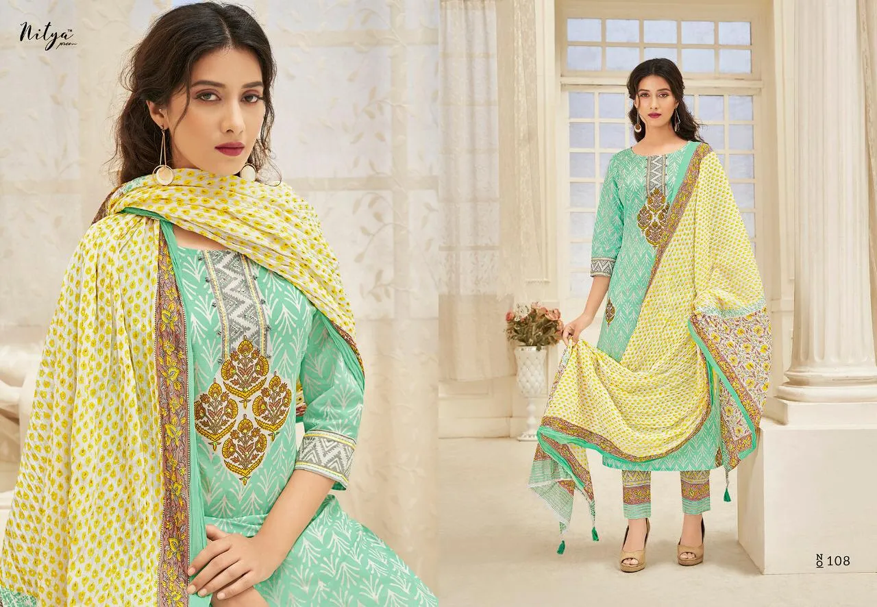 Lt Nitya Launched Arena Cotton Printed Casual Wear Salwar Suits