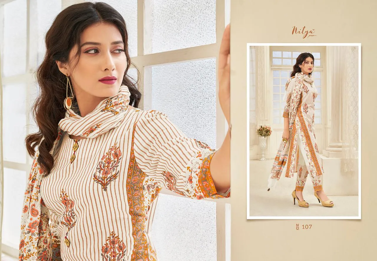 Lt Nitya Launched Arena Cotton Printed Casual Wear Salwar Suits