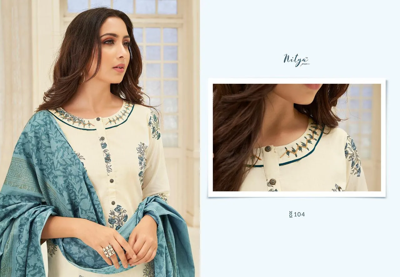 Lt Nitya Launched Arena Cotton Printed Casual Wear Salwar Suits
