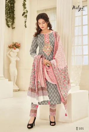 Lt Nitya Launched Arena Cotton Printed Casual Wear Salwar Suits