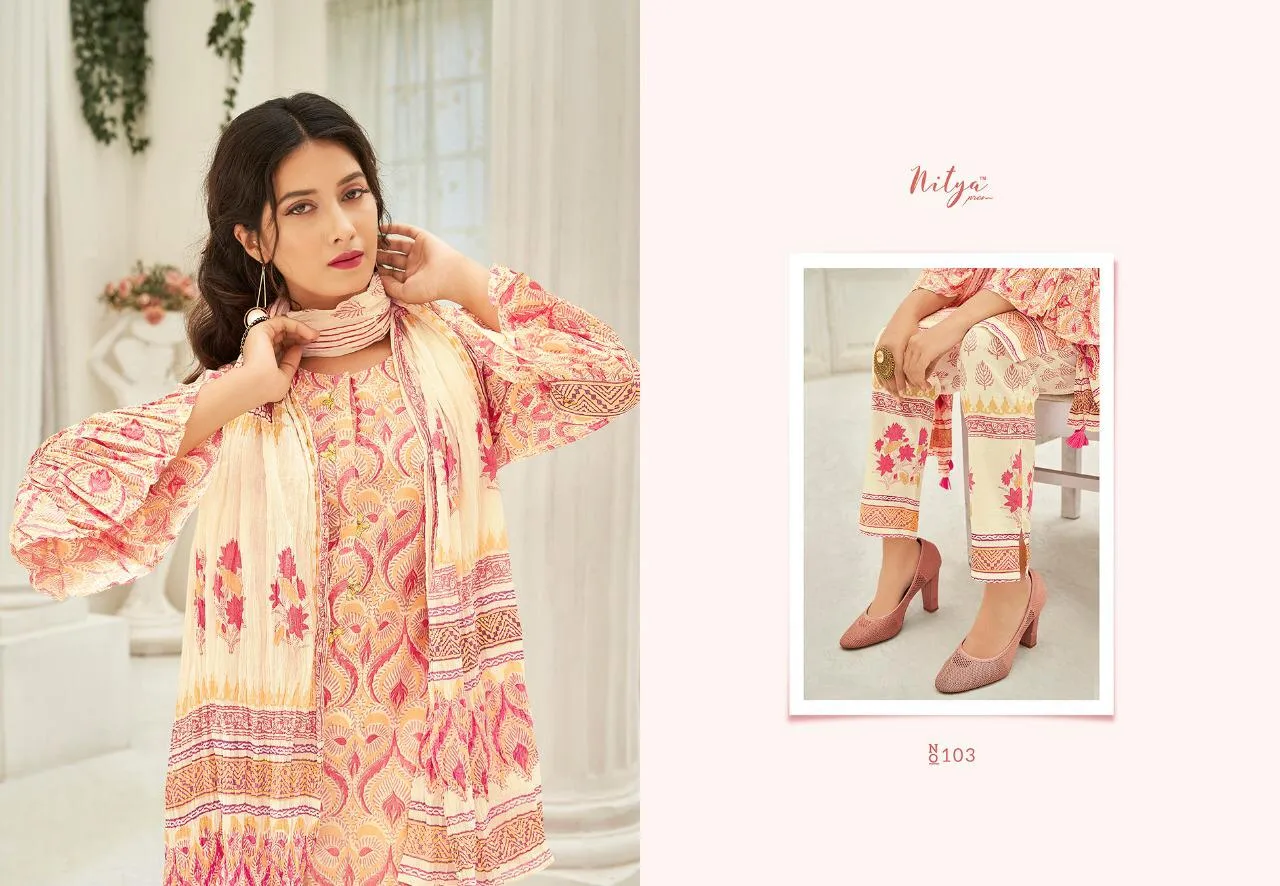 Lt Nitya Launched Arena Cotton Printed Casual Wear Salwar Suits