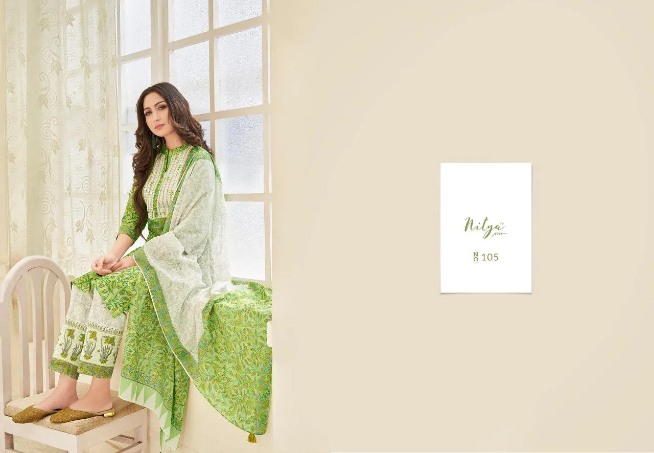 Lt Nitya Launched Arena Cotton Printed Casual Wear Salwar Suits