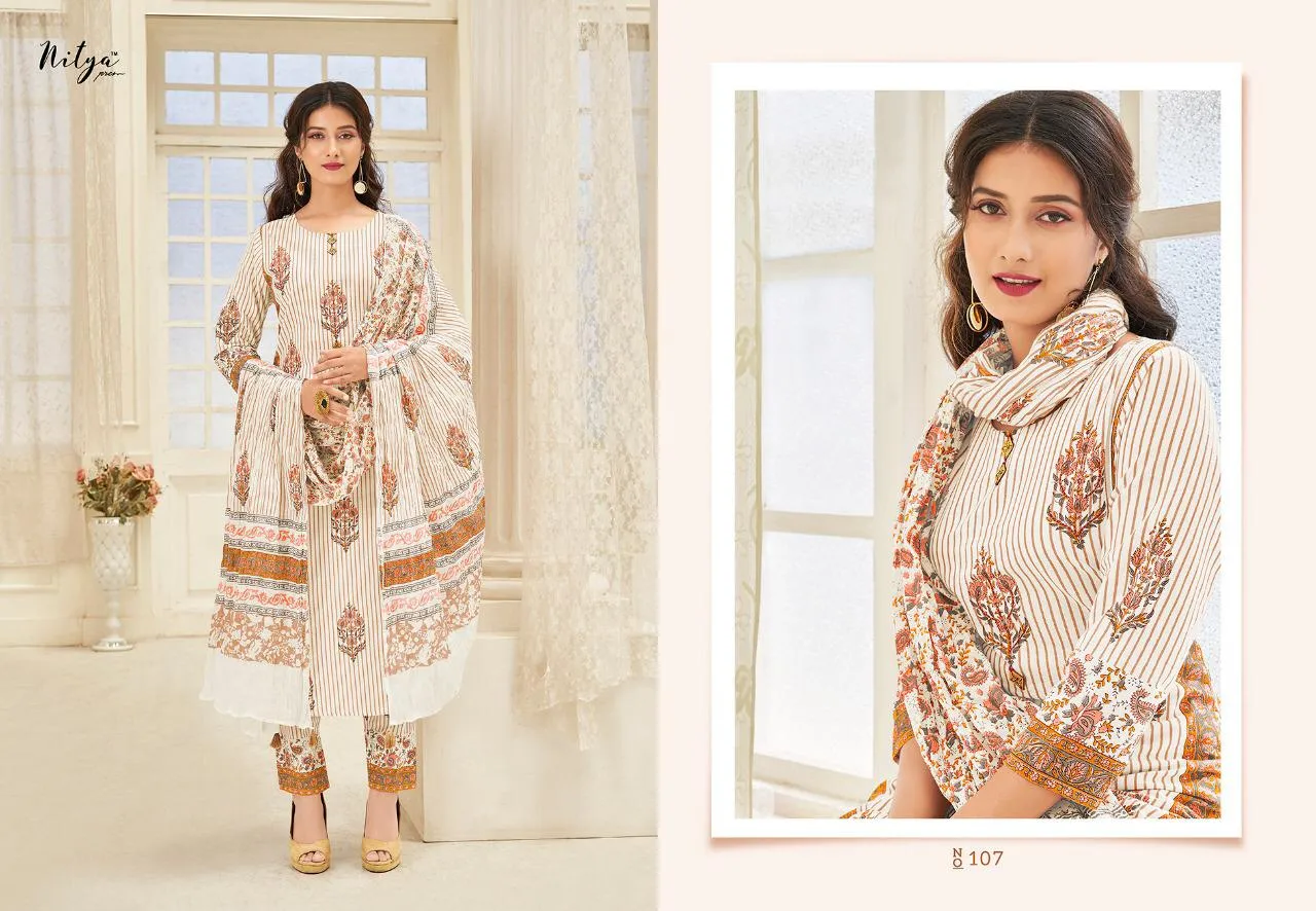 Lt Nitya Launched Arena Cotton Printed Casual Wear Salwar Suits