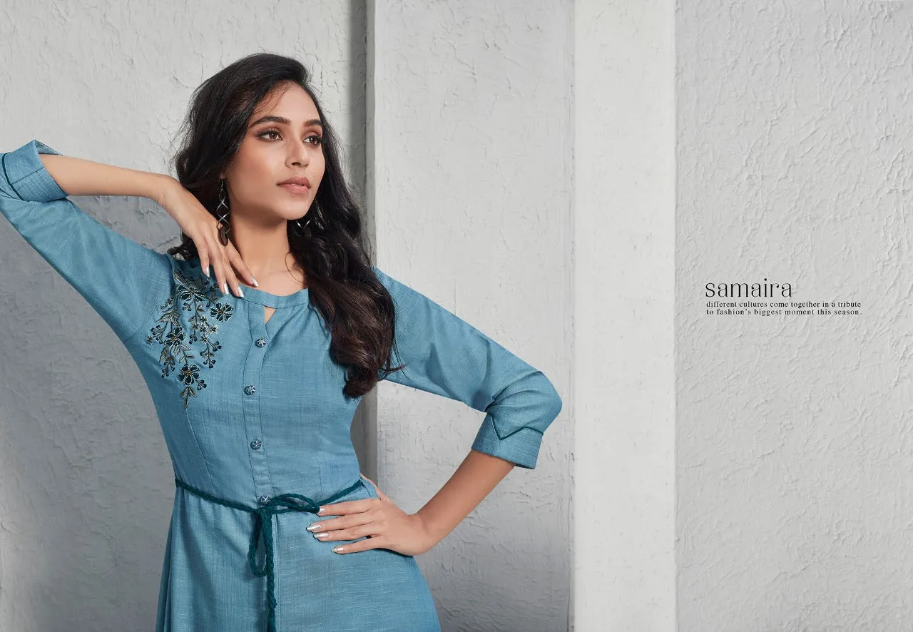 Lt Presents Samaira Cotton Casual Wear Kurtis Collection